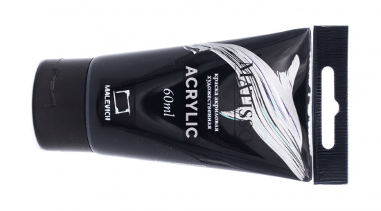 Акриловая краска "Matisso", черный, 60 мл