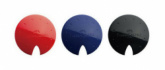 Точилка пластиковая "UFO", 1 отверстие, черный/синий/красный