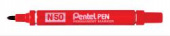Маркер перманентный Pentel Pen, красный  sela25