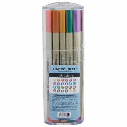 Набор капиллярных ручек "Finecolour Liner" 24 цвета (B) sela39 YTZ2