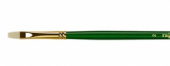 Кисть художественная "Пейзаж", щетина, плоская удлиненная, длинная ручка №2
