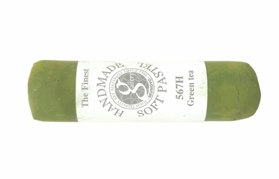 Пастель сухая мягкая круглая ручной работы №567, зеленый чай