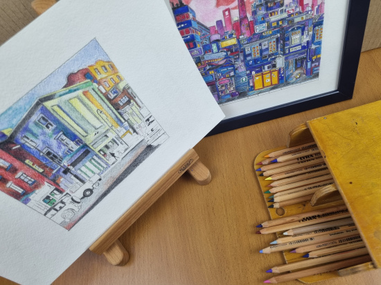 Карандаш профессиональный художественный "Rembrandt Polycolor" Sky Blue Карандаш профессиональный художественный "Rembrandt Polycolor" Sky Blue