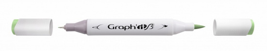 Маркер "GRAPH'IT Brush" двухсторонний на спирт. основе цв.8240 Зеленый васаби