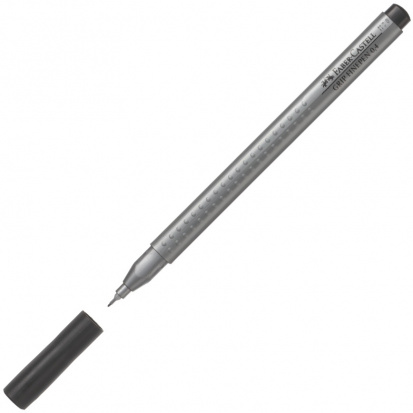 Ручка капиллярная "Grip" черная 0.4мм sela25