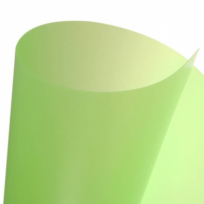 Пластик цветной 455г/м2 50*70см Зеленый лайм 