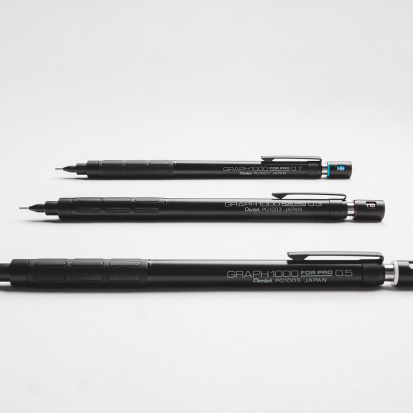 Карандаш автоматический профессиональный "Graph1000 forPro", чёрный корпус, 0.7 мм