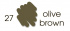 Маркер-кисть "Artists Brush", акварельные чернила на водной основе Olive Brown №27  sela25