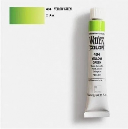 Краска акварельная "Watercolor Pro" 404 желто-зеленый 7,5 мл
