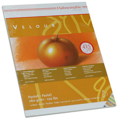 Склейка для пастели «Velour», 24х32см, 260 г/м2, 10 цветов sela