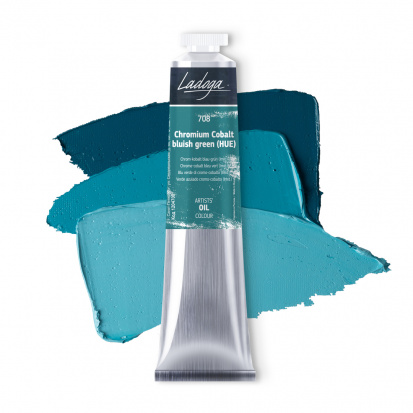 Хром-кобальт сине-зеленый А масло Ладога 46мл Хром-кобальт сине-зеленый А масло Ладога 46мл