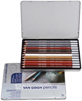 Набор цветных карандашей Van Gogh для черчения - 12 цветов
