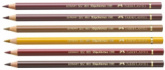 Комплект цветных карандашей "Polychromos" 6 цв., земляные цвета № 169, 176, 180, 183, 192, 280