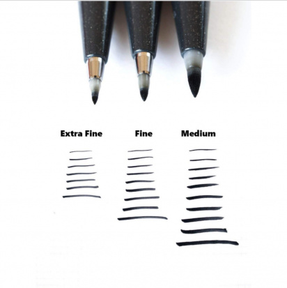 Фломастер-кисть Brush Sign Pen Pigment Fine, черный цвет