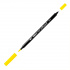 Маркер-кисть двусторонняя "Le Plume II", кисть и ручка 0,5мм, желтый sela25