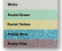 Набор цветной бумаги Пастельные цвета (белый, зеленый, желтый, синий, розовый), 5л