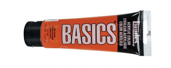 Краска акриловая "Basics", туба 118мл, №335 оксид красный