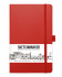 Блокнот для зарисовок Sketchmarker 140г/кв.м 13*21см 80л твердая обложка Красный