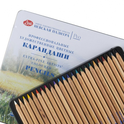 Набор цветных карандашей "Мастер класс", 24 цвета, в жестяном пенале