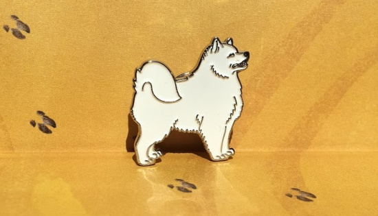 Значок эмалированный, Лайка Значок эмалированный, Лайка