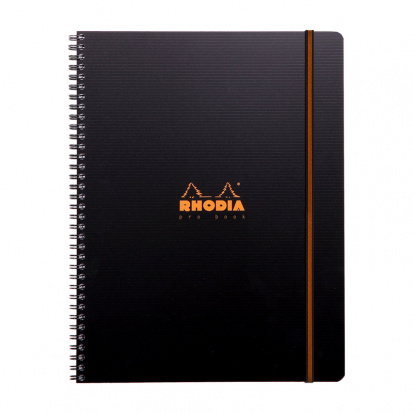 Бизнес-тетрадь 80л., A4+, клетка на гребне Rhodia "Active. ProBook", 90г/м2, пластик.обложка, карман