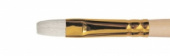 Кисть щетина плоская, длинная ручка "1722" №10, для масла, акрила, гуаши, темперы