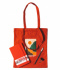 Комплект "Red": сумка-шоппер, скетчбук, карандаш, ластик и зажим