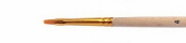 Кисть синтетика плоская, длинная ручка "1322" №4 для масла, акрила, гуаши, темперы
