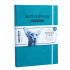 Скетчбук для маркеров, двусторонняя бумага 220г/м, 15х21 см, 40 л, бирюзовый