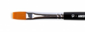 Кисть для акрила "Amsterdam 342" синтетика мягкая плоская, ручка короткая №10