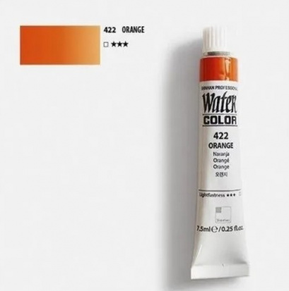 Краска акварельная "Watercolor Pro" 422 оранжевый 7,5 мл sela25