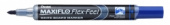 Маркер Maxiflo для досок с жидкими черн., кнопкой подкачки и гибким наконечником, синий, 1.0-5.0 м