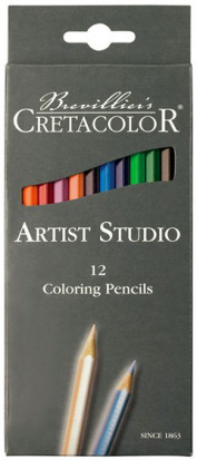 Набор профессиональных цветных карандашей "Artist Studio Line", 12 цветов, картонная коробка  sela25