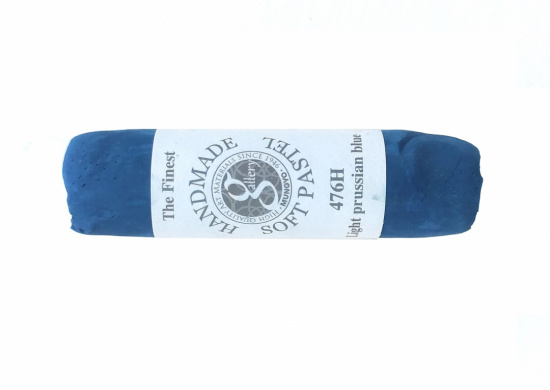 Пастель сухая мягкая круглая ручной работы №476, светло-берлинский синий