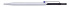 шариковая ручка "Zoom 727 ", корпус серебряный/черный/синий, перо 0,7мм
