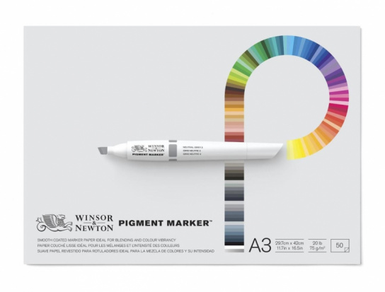 Альбом для маркеров Pigment Marker 75гр/м.кв А3 50л Альбом для маркеров Pigment Marker 75гр/м.кв А3 50л
