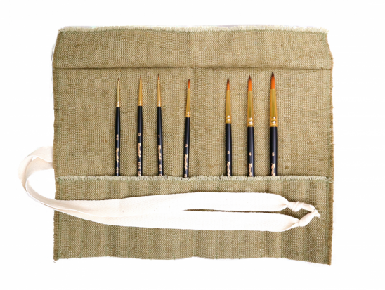 Набор кистей имит. колонка 1S15, №00, №0, №1, №2, №3, №4, №5 в тк. пенале Набор кистей имит. колонка 1S15, №00, №0, №1, №2, №3, №4, №5 в тк. пенале