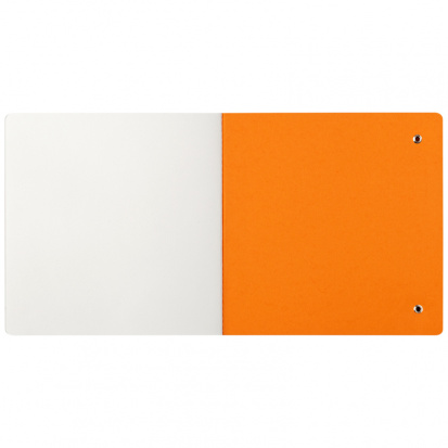 Скетчбук для акварели 18л., 200*200 Greenwich Line, оранжевый, 100% хлопок, 200г/м2, на резинке