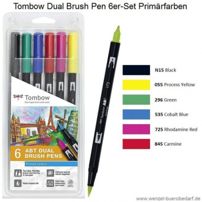 Набор маркеров "Abt" 6 primary colors (основные цвета) 6 шт. 