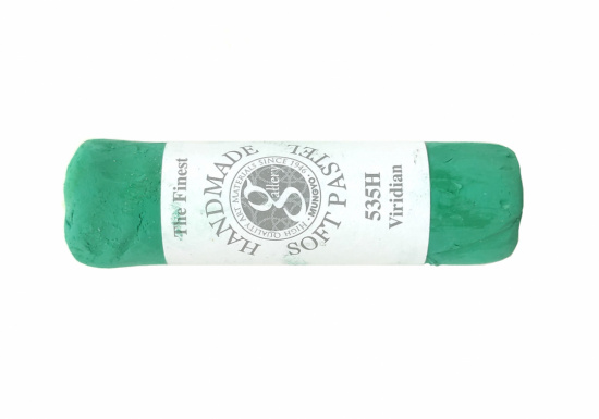 Пастель сухая мягкая круглая ручной работы №535, виридиан 