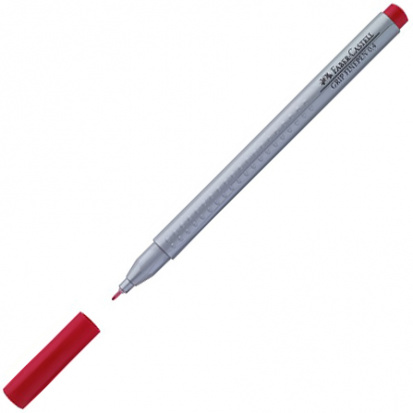 Ручка капиллярная Grip, карминовый 0.4мм sela25