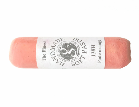 Пастель сухая мягкая круглая ручной работы №138, тусклый оранжевый