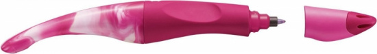 Ручка-роллер "Easyoriginal Marbled" для левшей цвет корпуса: мраморный розовый, чернила синие
