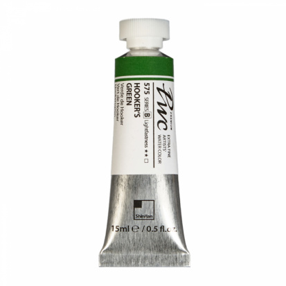 Акварельная краска "Pwc" 575 хукера зеленый 15 мл