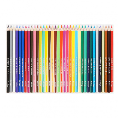 Карандаши цветные "SuperSoft "Жил-был кот", 36цв., трехгран., заточен., картон