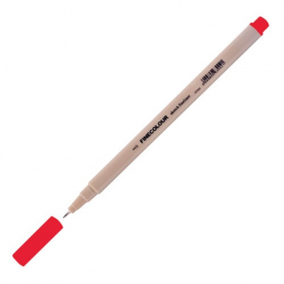 Капиллярная ручка линер "Finecolour Liner" 019 насыщенный красный