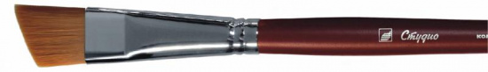 Кисть серии "Студио" из нейлона со скосом № 18 sela Кисть серии "Студио" из нейлона со скосом № 18 sela