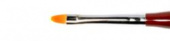 Кисть синтетика овальная короткая ручка "GC33R" №4 для дизайна ногтей