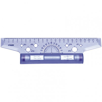 Рейсшина 22см, пластиковый ролик sela25 Рейсшина 22см, пластиковый ролик sela25