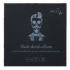 Альбом "Layflat Black", 170г/м2, 14х14см, 32л, черная бумага 